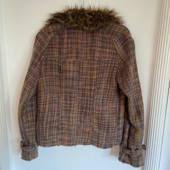 Vintage faux fur trimmed jacket - Picture 3 of 5